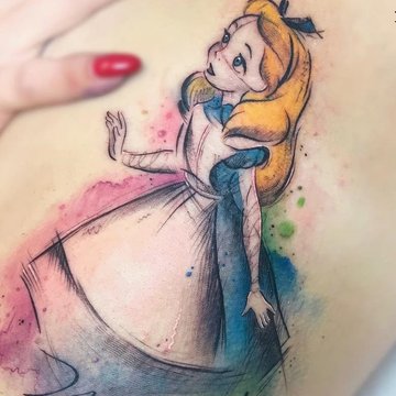 Скици на татуировки на анимационни герои