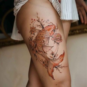 карп Кои тату